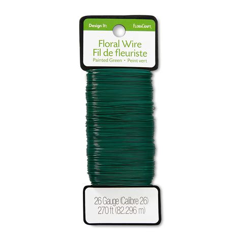 Floracraft Design It 270 26 Gauge Green Floral Wire