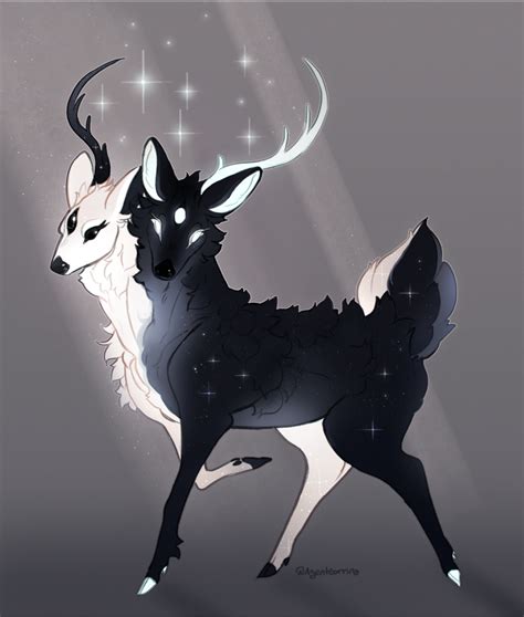 Tooth Deer Thoril Rainbolt Twitter Mythical Creatures Art
