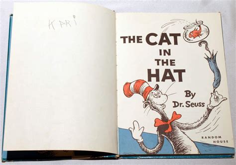 In early 1957, houghton mifflin published the cat in the hat by dr. The Cat in the Hat First Edition 1957 Dr. Seuss Hard Cover
