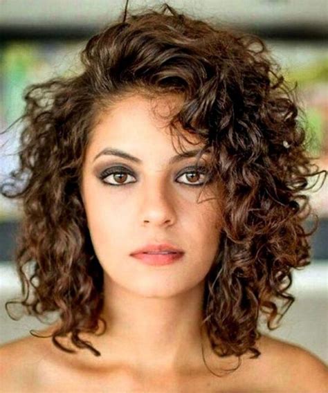 Mid Length Curly Hairstyles Curly Hair Styles Short Curly Haircuts Hairstyles Haircuts