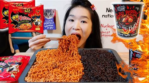 The ghost pepper is known for hitting above 1,000,000 scoville heat units (shu) on the. SPICIEST NUCLEAR & GHOST PEPPER NOODLES CHALLENGE | Spicy ...