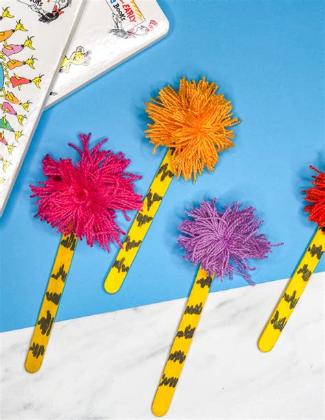 Make This Easy Dr Seuss Truffula Tree Craft For Kids