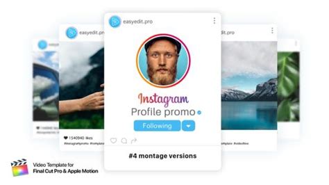 Instagram Profile Promo Fcpx In 2020 Instagram Profile Instagram