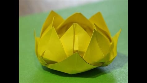 Step By Step Origami For Beginners Water Lily Lotus Flower Youtube