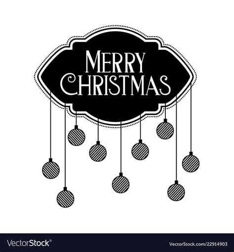Merry Christmas Decoration Royalty Free Vector Image