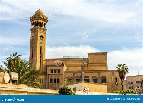 Imam Mohammed Abdou Amphitheatre Of Al Azhar University In Cairo Stock