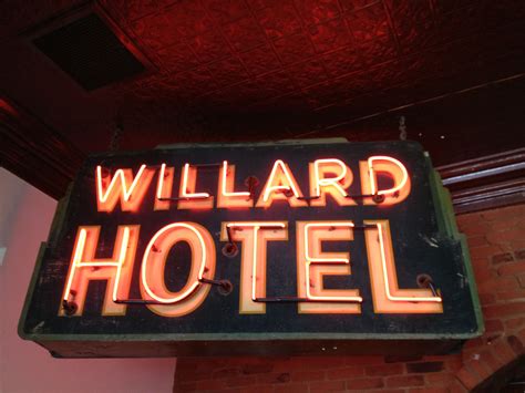 Willard hotel porcelain neon sign, franklin indiana | Neon signs, Willard hotel