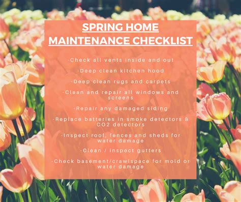 Spring Home Maintenance Checklist Heilbrun Home Team