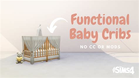 Build Functional Baby Cribs No Cc Or Mods Using Island Living The