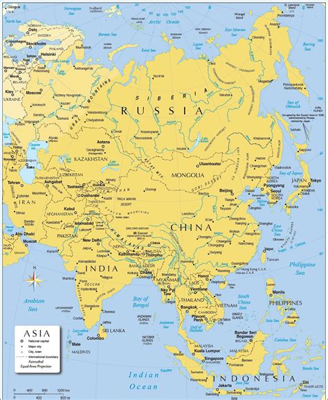 Map Of Asia Whatsanswer