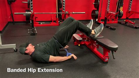 Banded Hip Extension Feet Elevated Youtube