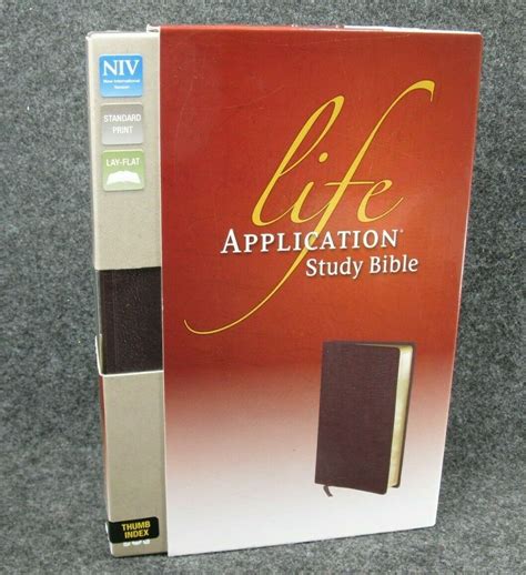 Niv Standard Print Life Application Study Bible Thumb Indexed Bonded