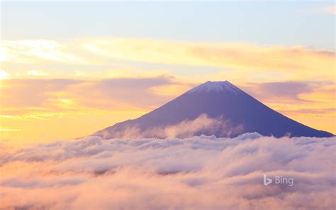 雲海と富士山 2017 Bingのデスクトップの壁紙プレビュー