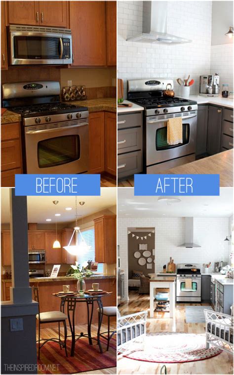 20 Small Kitchen Renovations Before And After Diy Design And Decor