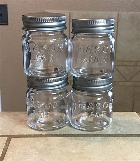Mini Mason Jar Set 2 2 Oz Each Great Addition To Your Rustic Country Kitchen Pairs Well With