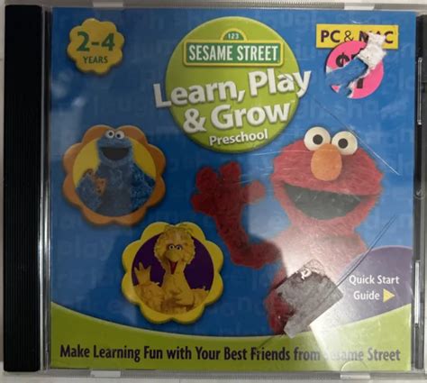 Sesame Street Learn Play And Grow Preschool Pc Mac 2007 Elmo