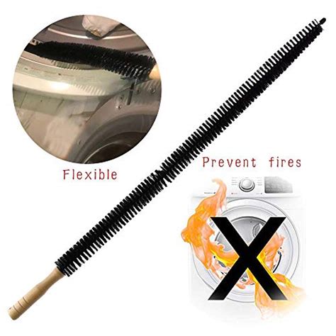 yisharry li dryer vent cleaner kit brush 2 pack clothes lint trap 30 inch long flexible pipe