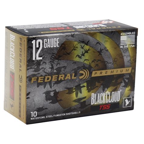 Federal Black Cloud Tss 12 Gauge Ammo 3 1 14 Oz 3 And 9 Steel And