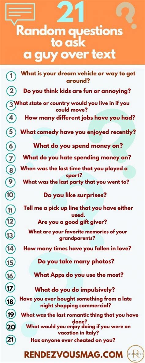 120 Questions To Ask A Guy Over Text Fun Questions To Ask Funny Questions Questions To Know