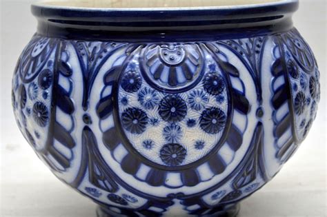 Large Antique Victorian Ceramic Flower Bowl Marylebone Antiques