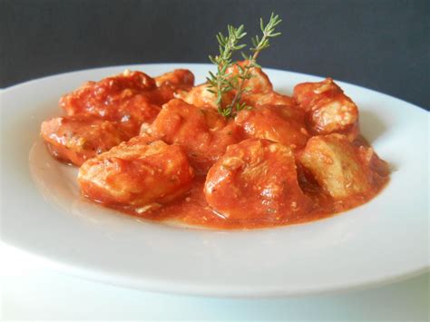 Poulet à la sauce tomate Recette
