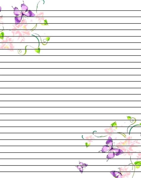 Printable Notebook Paper With Designs Get What You Need For Free