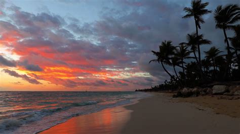 Sunrise Punta Cana Dominican Republic Image Free Stock Photo