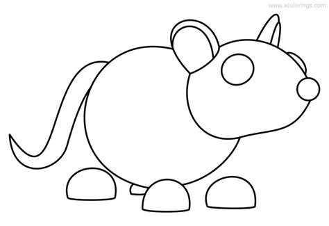 Roblox Adopt Me Coloring Pages Golden Rat