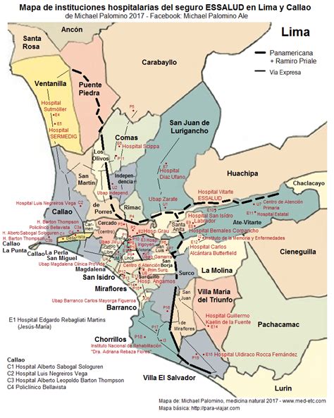 Distritos De Lima Mapa