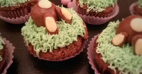anniething for food easter bunny bum cupcakes
