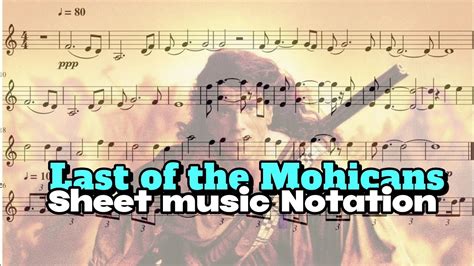 The Gael Sheet music for The Last of the Mohicans مقطوعة آخر رجال