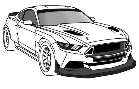 Gt Mustang Coloring Pages Photos