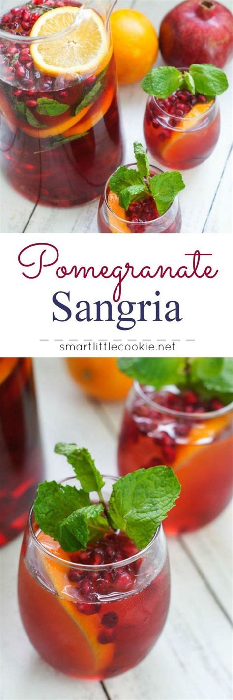 Pomegranate Holiday Sangria ~ Perfectly Sweet With Just The Right Fruit