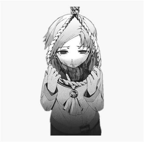 Depressed Sad Anime Girl Transparent Cartoons