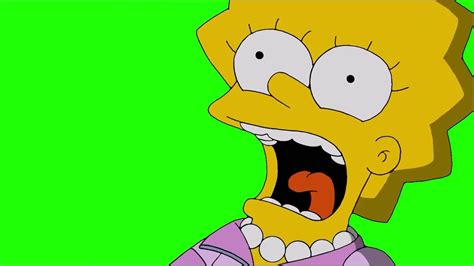 Simpsons Lisa Screaming Green Screen Youtube