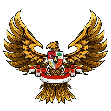 Illustrazione Del Garuda Doro Come Simbolo Dellindonesia Aquila