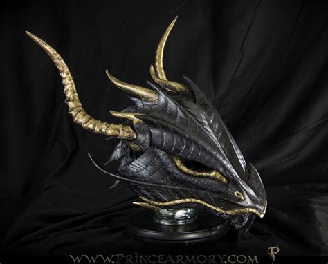 Black And Gold Dragon Helmet By Azmal On Deviantart Fantasy Armor