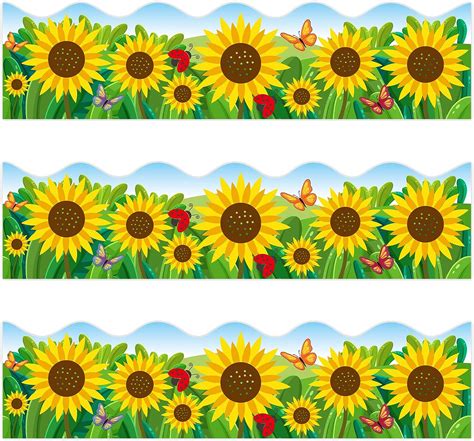 Sunflower Bulletin Board Borders For Spring Summer Cyprus Ubuy