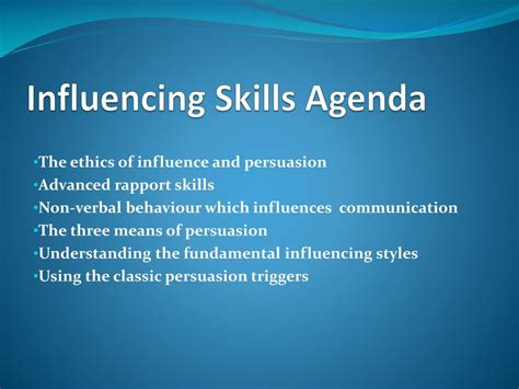 PPT - Influencing Skills PowerPoint Presentation, free download - ID:2926663
