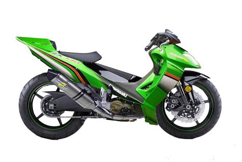 Zx130 merupakan motor bebek kawasaki yang pernah dijual di indonesia, . Modifikasi Zx 130 - Kawasaki Zx130 Si Bebek Gambot ...