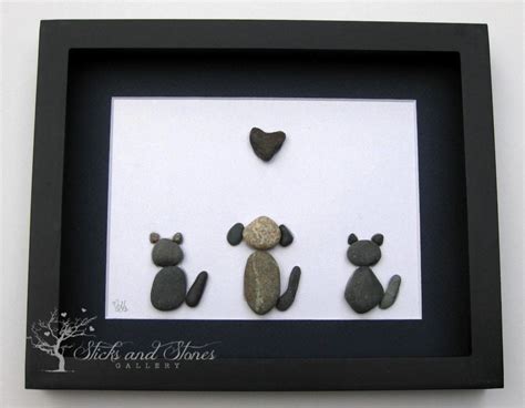 Animal Lover Gifts Animal Themed Stone Art by SticksnStone | Pebble art ...
