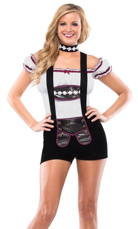 Busty Girl Lederhosen Costume