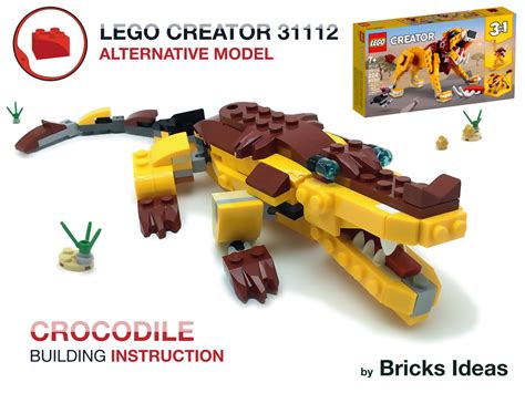 Lego Moc Crocodile Lego Creator 31112 Set By Bricks Ideas Rebrickable Build With Lego