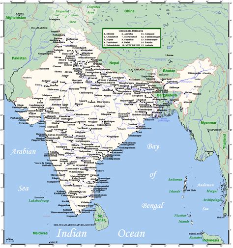 List Of Cities And Towns In India India Fandom