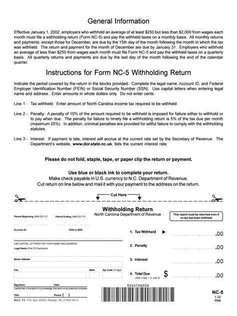 Nc 5 2002 2024 Form Fill Out And Sign Printable Pdf Template