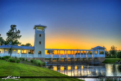Tower At Tradition During Sunset At Port St Lucie Florida