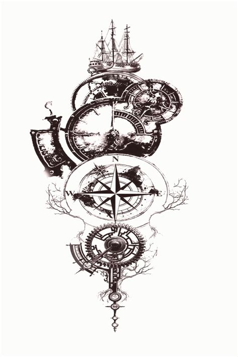 65 Amazing Compass Tattoo Designs And Ideas Ideas Dessins Trop Beau