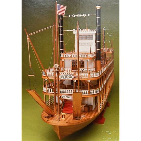 Mississippi Paddle Steamer River Boat 150 Large Scale Wooden Kit