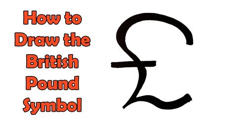 How To Draw A British Pound Symbol Youtube