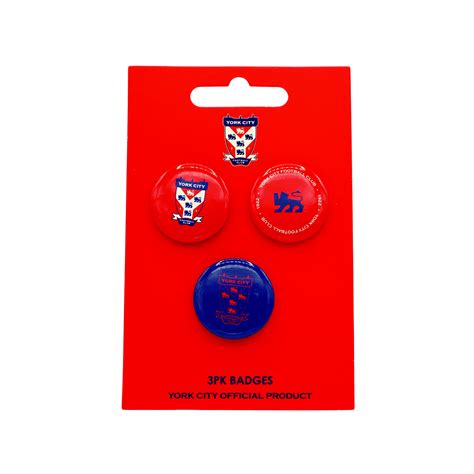3pk Pin Badges York City Football Club